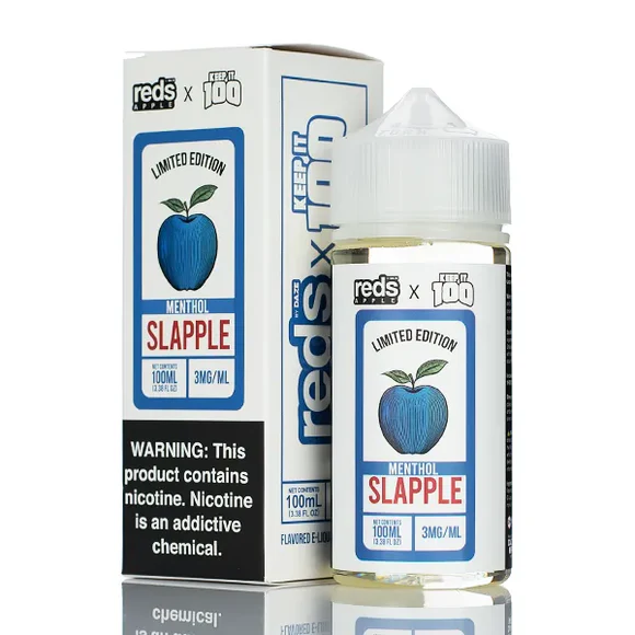 Líquido 7 Daze Reds Apple x Keep It 100 - Slapple Menthol - Imagem 2