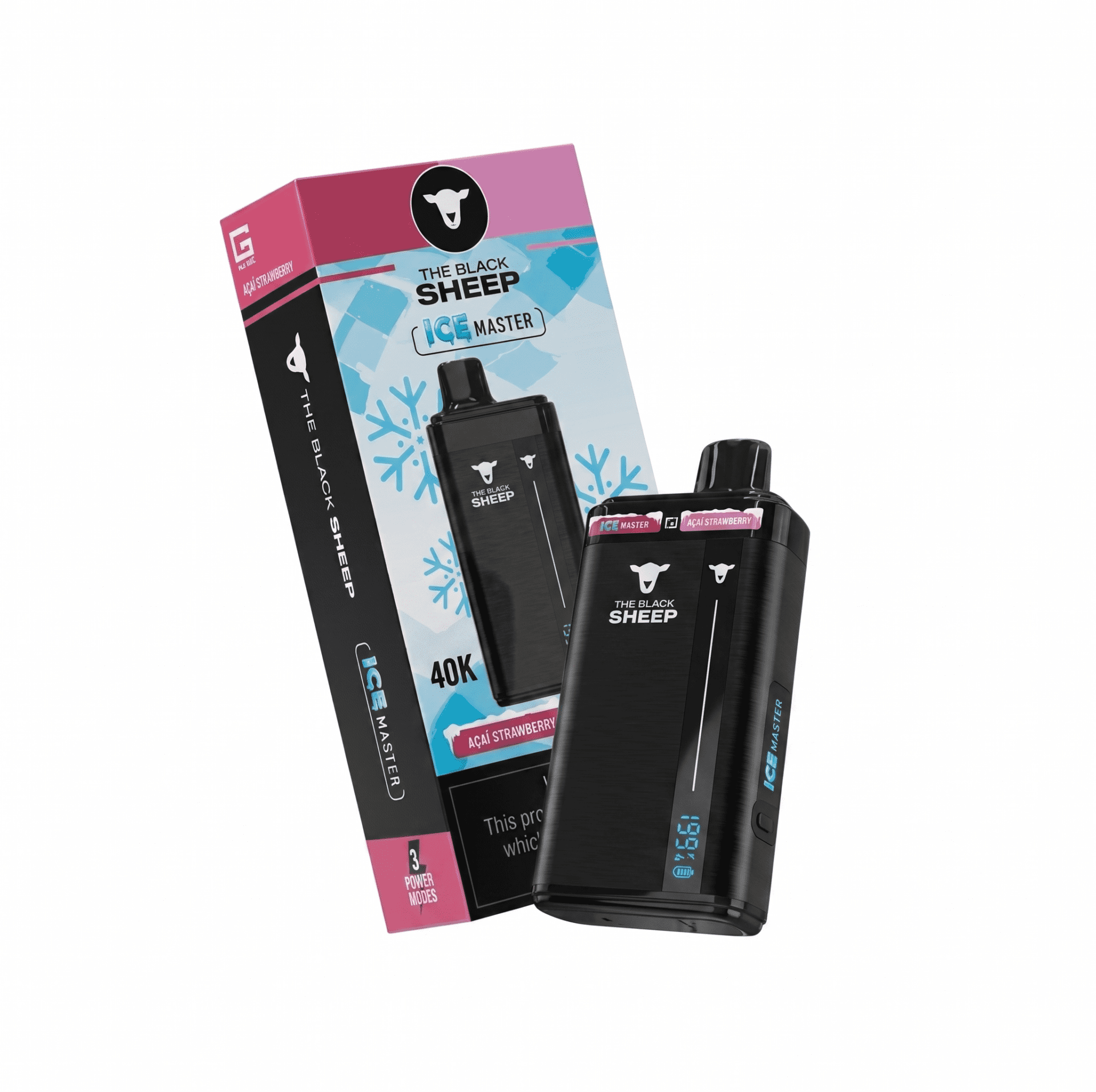 Pod Descartável The Black Sheep - Dual Flavor - Ice Master - 40.000 puffs - Imagem 2