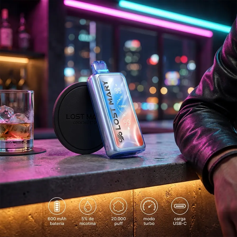 Pod descartável Elf Bar - Lost Mary MT20K Turbo - 20.000 Puffs - Imagem 3